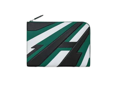 Hermes Clutch Bag Zip Tablet Racing "Malachite"