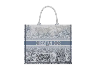 Dior Book Tote Blue Gradient Toile de Jouy Embroidery "Blue Gradient"