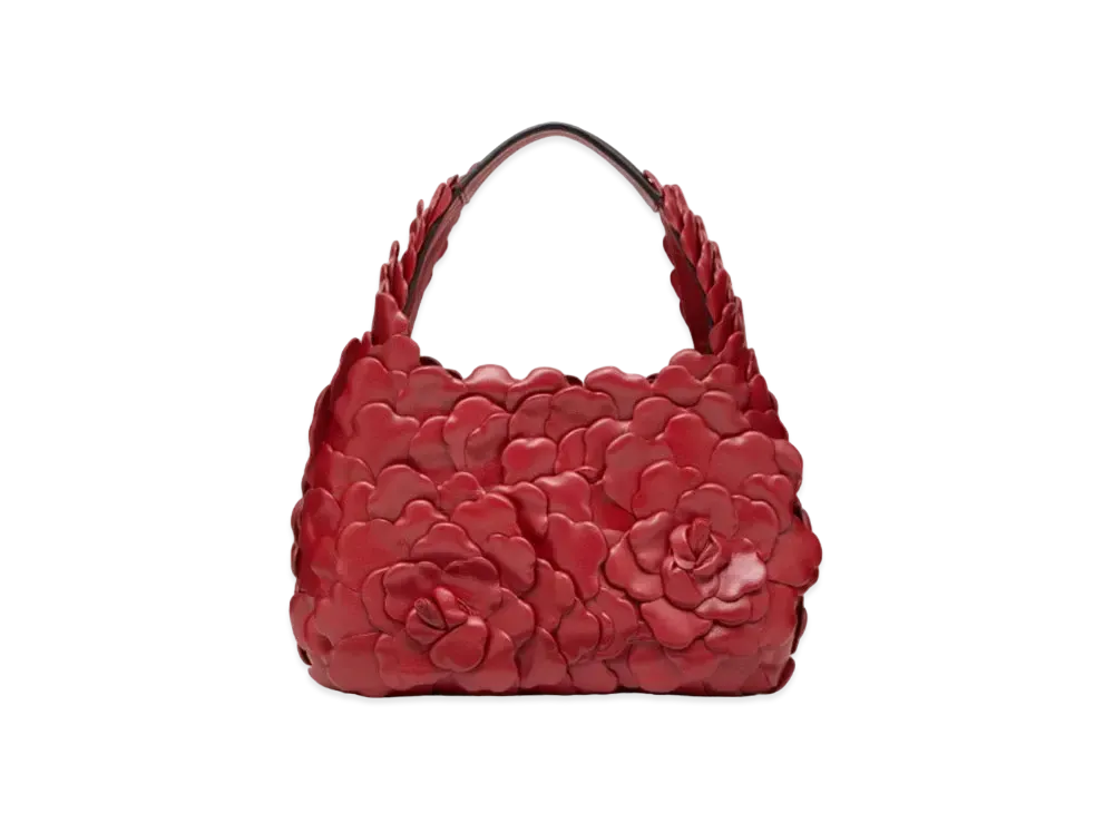 Valentino Small Garavani 03 Rose Edition Atelier Hobo Bag "Rosso Valentino"