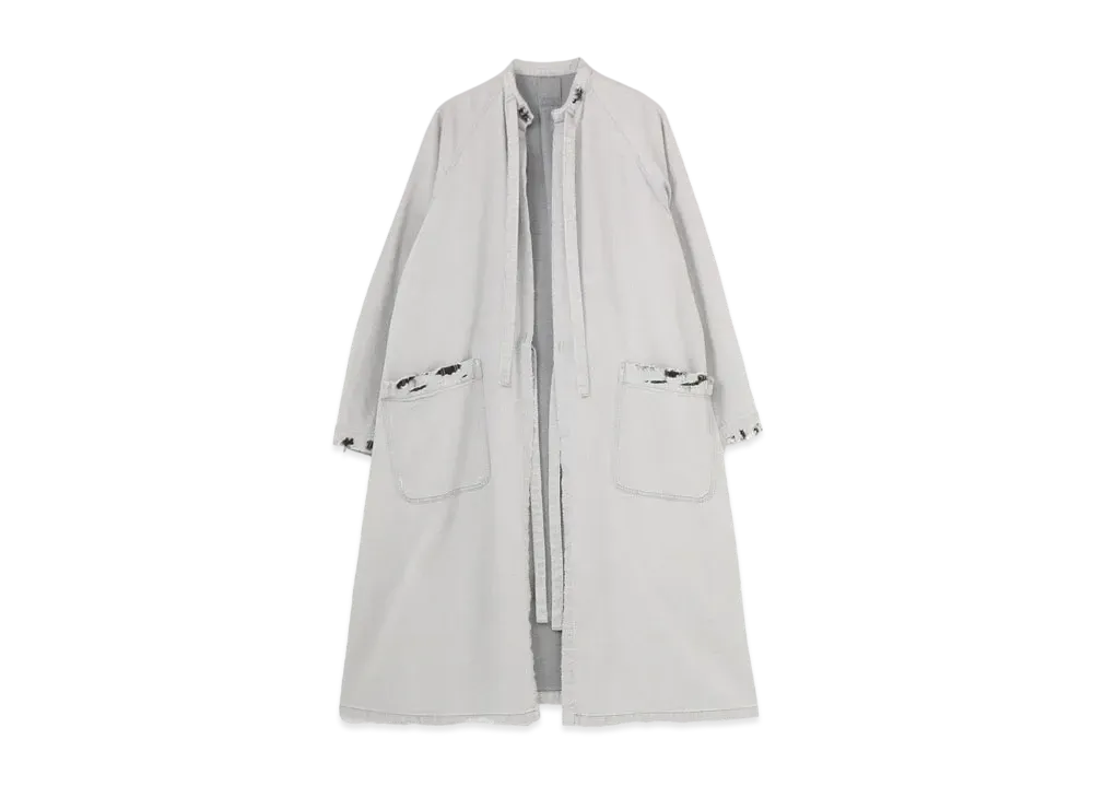 Yohji Yamamoto Y's 8oz DENIM BIO WASH SURGICAL GOWN "Gray"