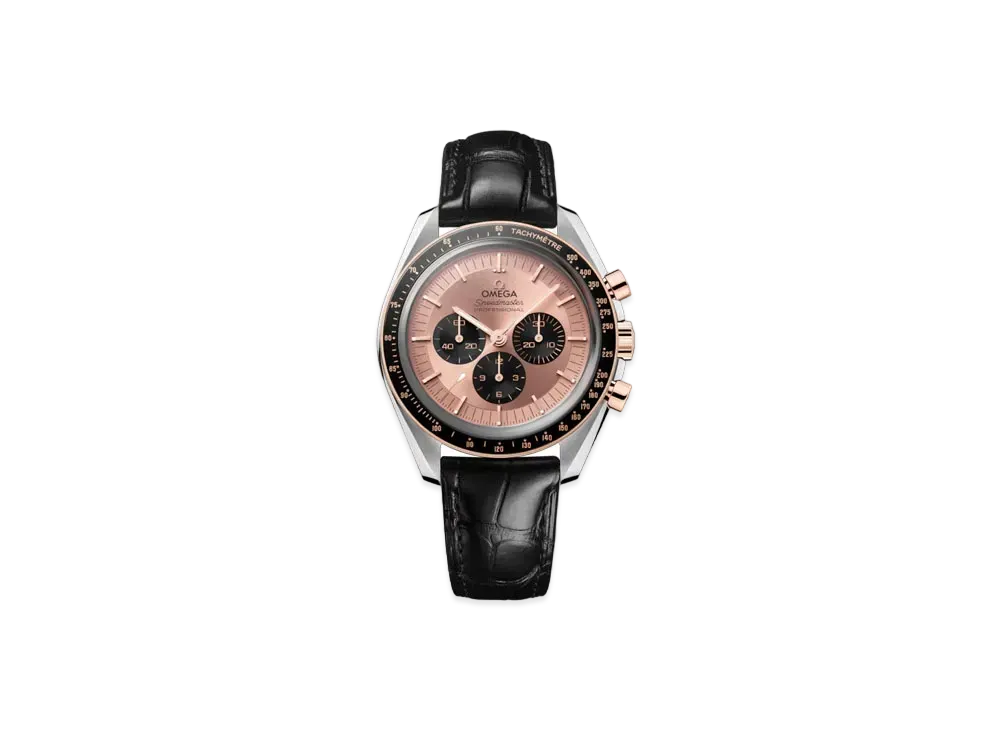 OMEGA Speedmaster Moonwatch Professional 42MM, Alligator Leather Strap "Sedona Gold/Stainless Steel/Black" 310.23.42.50.99.001