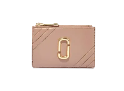 Marc Jacobs The Glam Shot Top Zip Multi Wallet "Dusty Beige"
