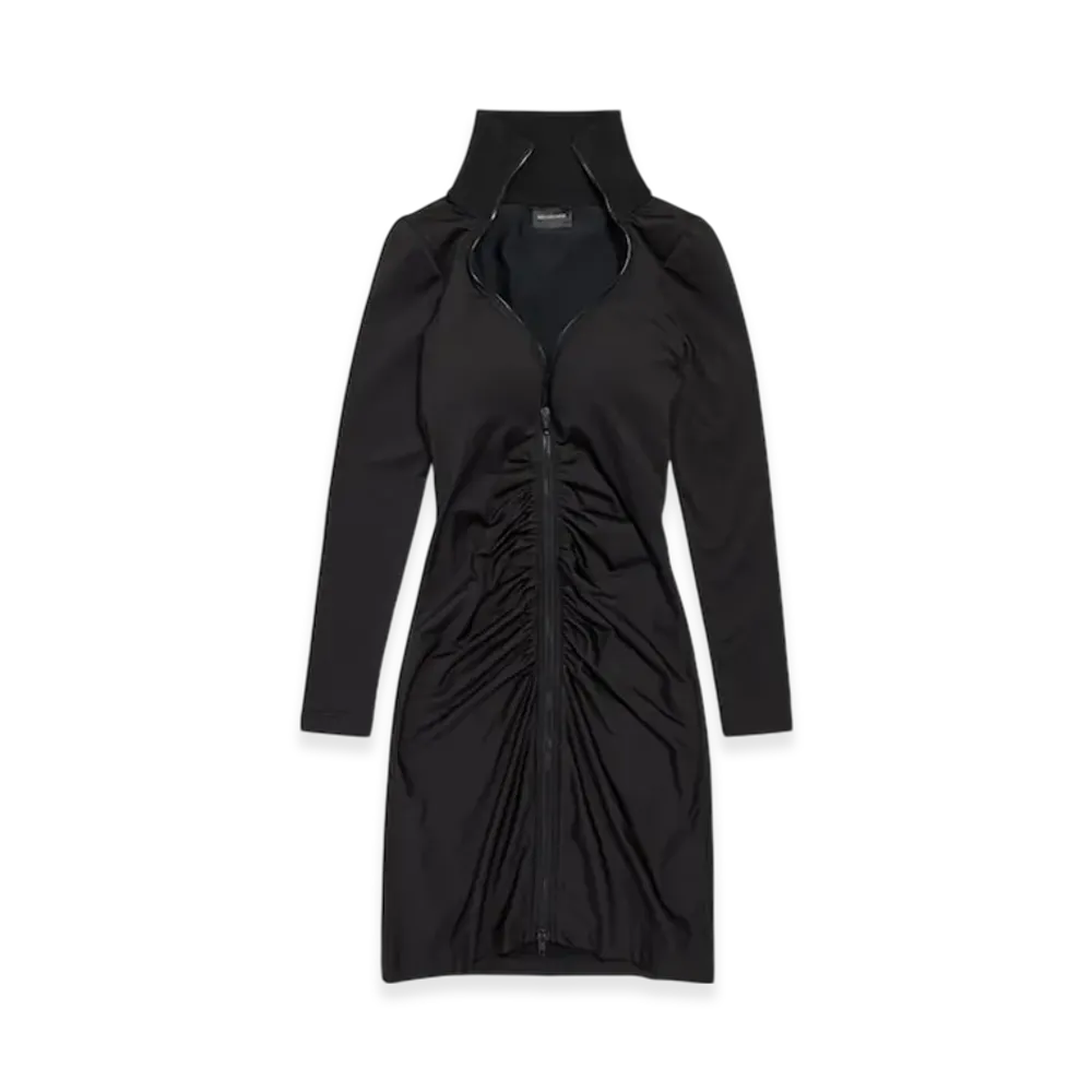 BALENCIAGA Women's Bra Cut Mini Dress "Black"