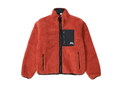 Stussy Sherpa Reversible Jacket "Terracotta"
