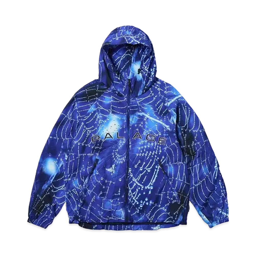 PALACE Arc Shell Hooded Jacket "Spider Web Blue"