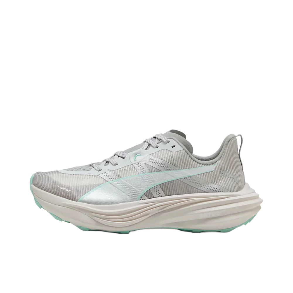 Puma Women's Deviate Nitro Elite Trail "Feather Gray/Mint Melt"