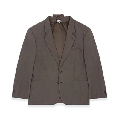 MM6 Maison Margiela Oversized Wool Blazer "Brown/Beige"