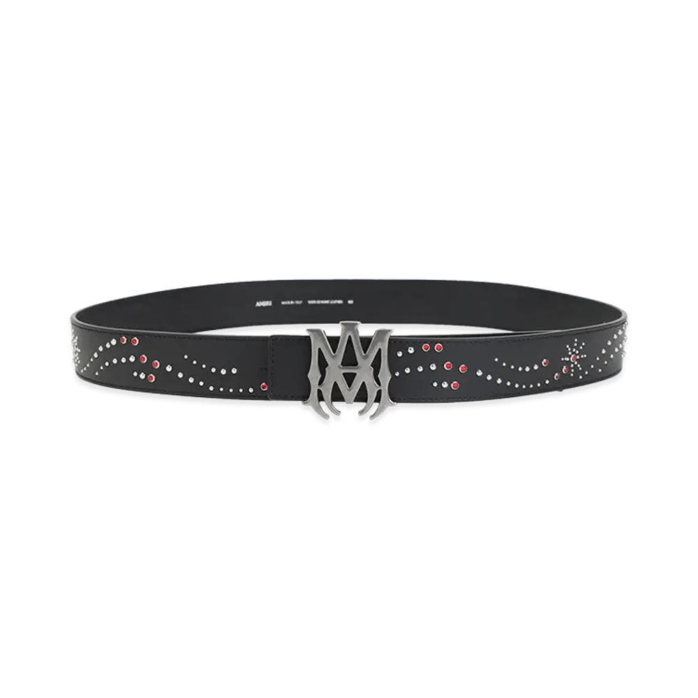 AMIRI Ma Studded 4cm Belt "Black"
