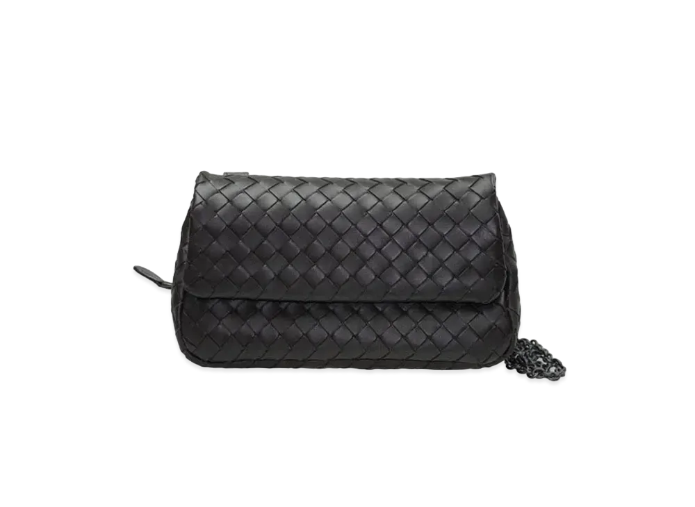 Bottega Veneta Lambskin Shoulder Bag "Brown"