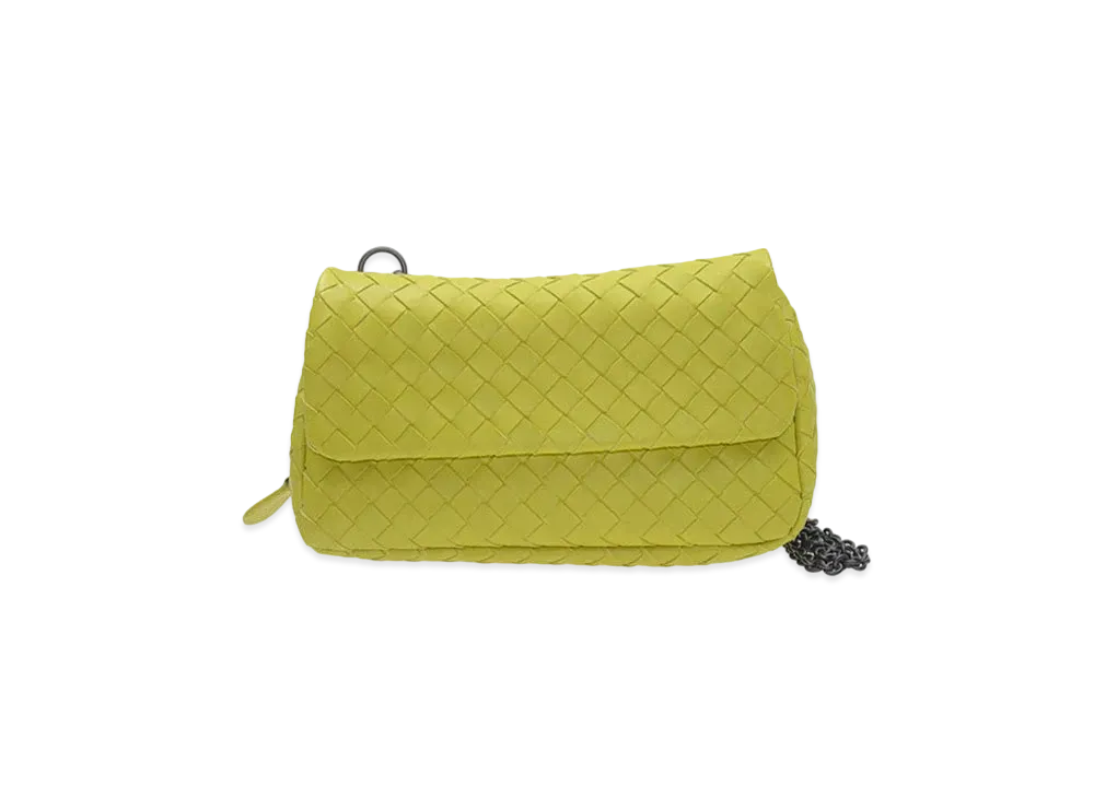 Bottega Veneta Lambskin Crossbody Bag "Turquoise"