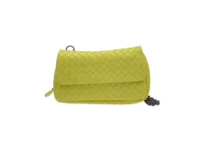 Bottega Veneta Lambskin Crossbody Bag "Turquoise"