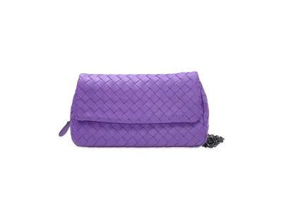 Bottega Veneta Lambskin Hand Bag "Purple"