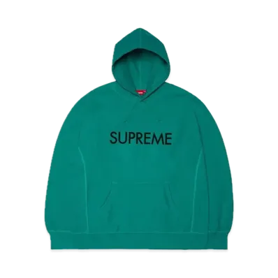 Supreme Capital Hooded Sweatshirt "Dark Aqua"