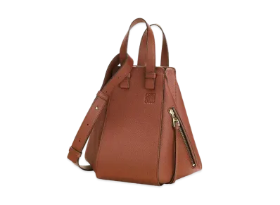 LOEWE Small Hammock Bag In Pebble Grain Calfskin "Rust Color"