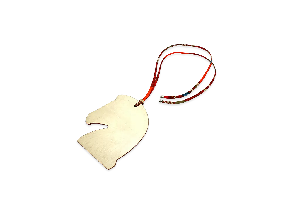 Hermes Samarcande Ornament "Moon Gold Rouge Cerise"