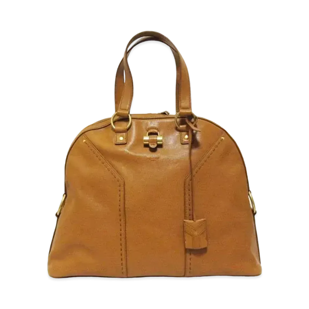 Saint Laurent Muse Leather Hand Bag "Brown"