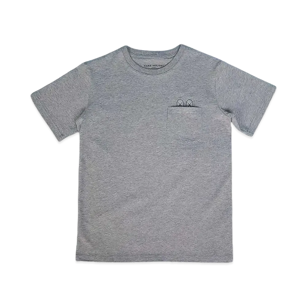 KAWS HOLIDAY Japan Pocket T-Shirt "Grey"