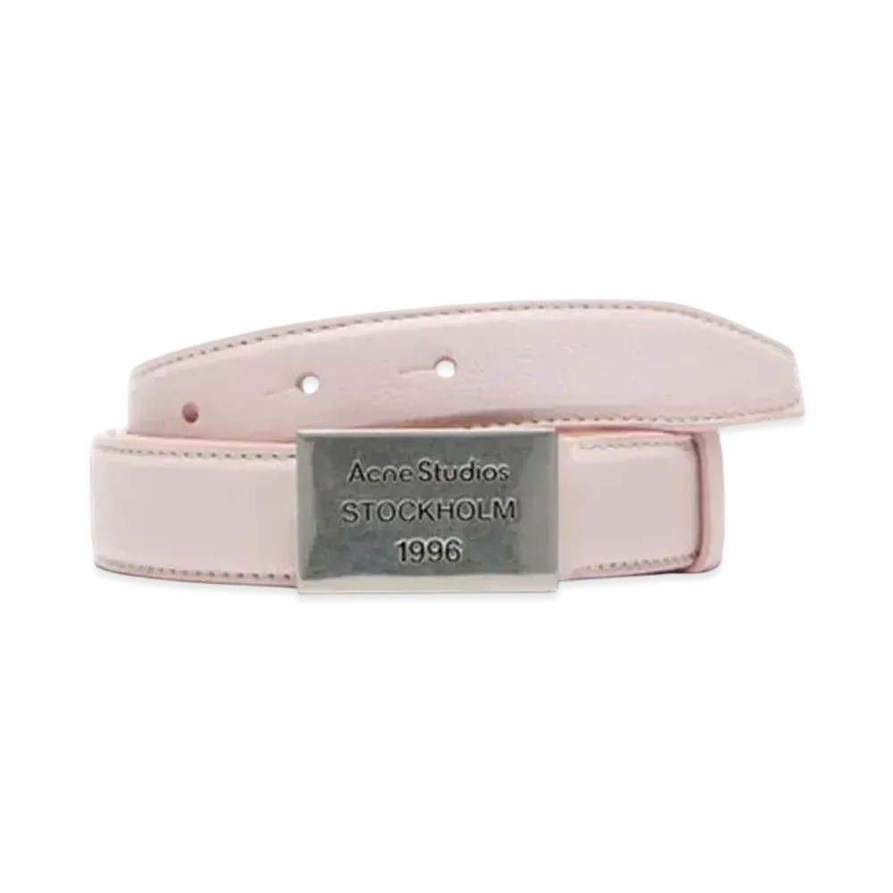 Acne Studios Logo Plaque Belt "Pink"