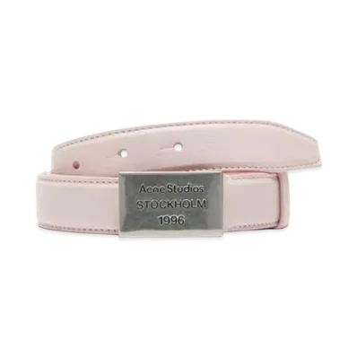 Acne Studios Logo Plaque Belt "Pink"