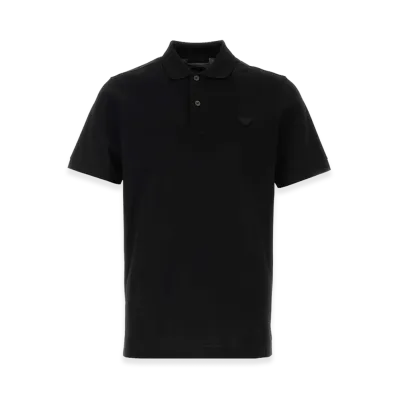 PRADA Piquet Polo Shirt "Black"