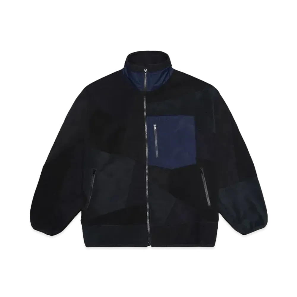 ANREALAGE PANEL PATCHWORK FLEECE BLOUSON "BLACK"