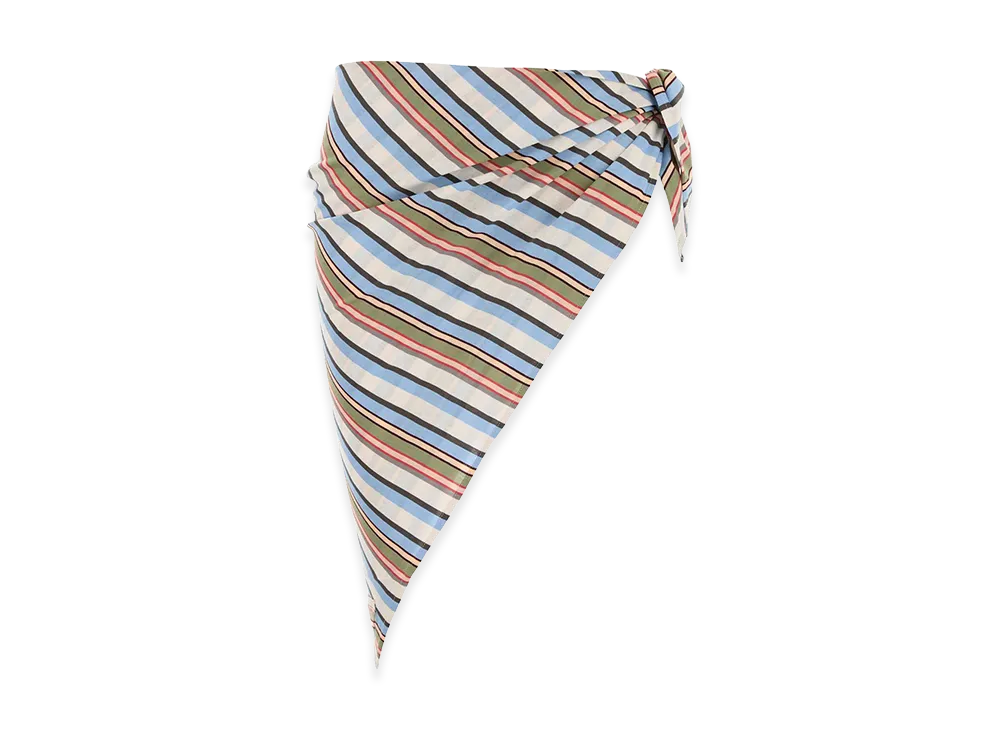 PRADA Women's Embroidered Cotton Sarong "Multicolor"