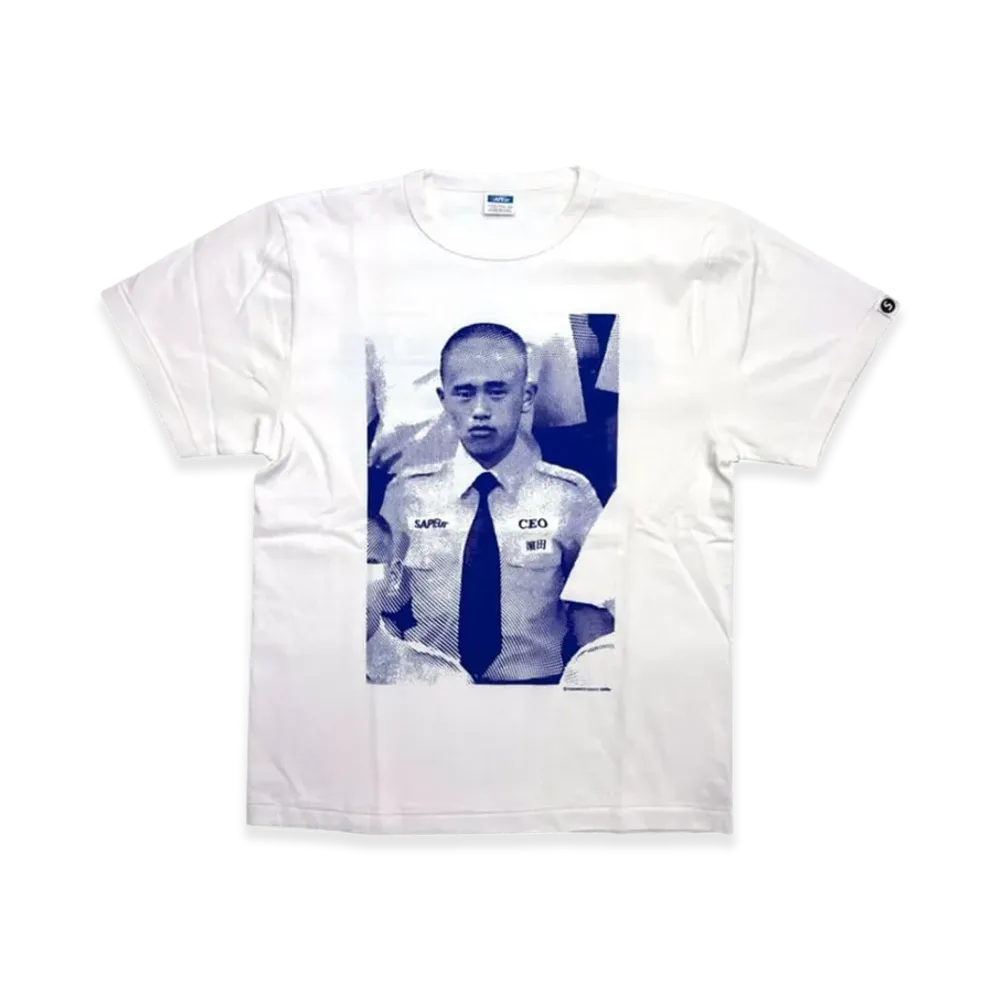 SAPEur x MASATOSHI HAMADA Youth Young CEO S/S T-Shirt "White"
