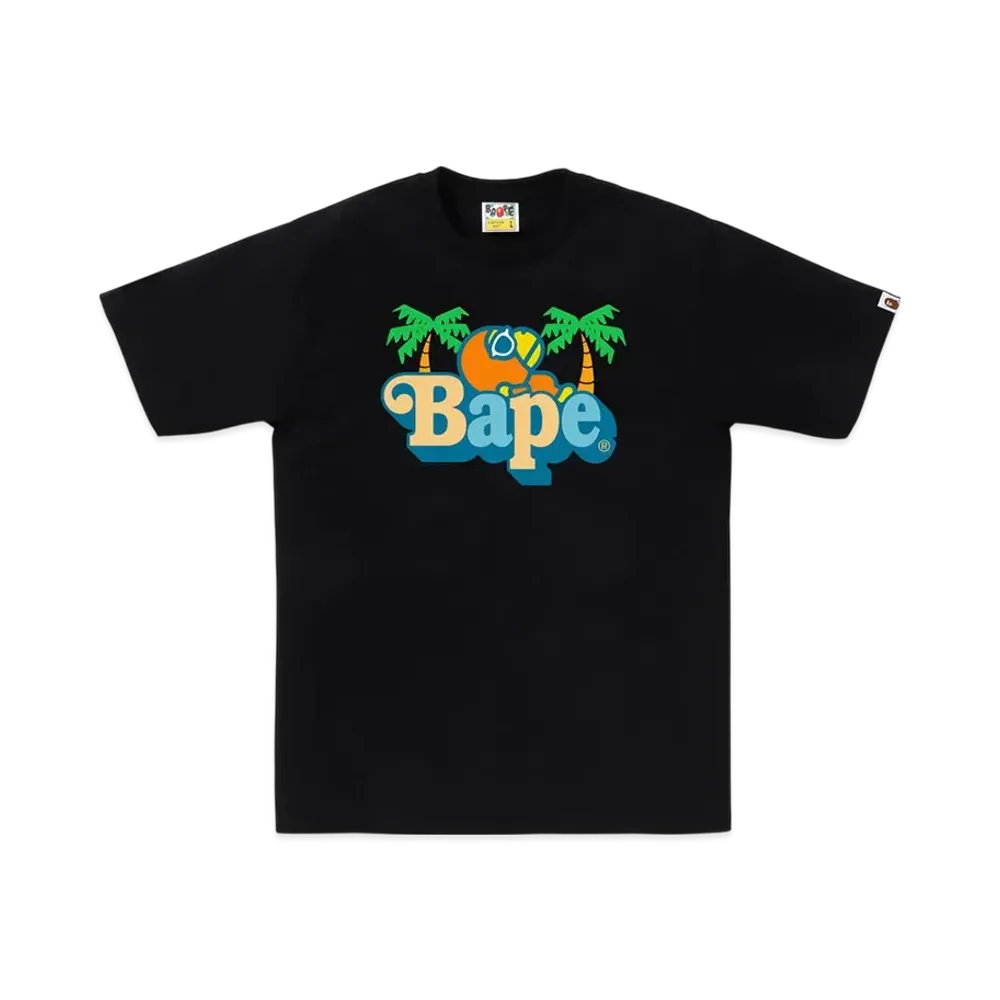 A BATHING APE Colors Milo On Bape Summer Tee "Black"