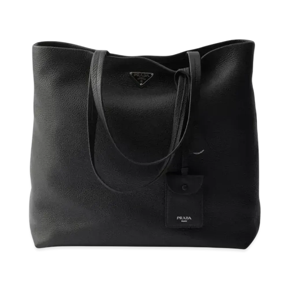 PRADA Leather Tote "Black"