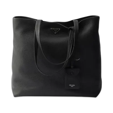 PRADA Leather Tote "Black"