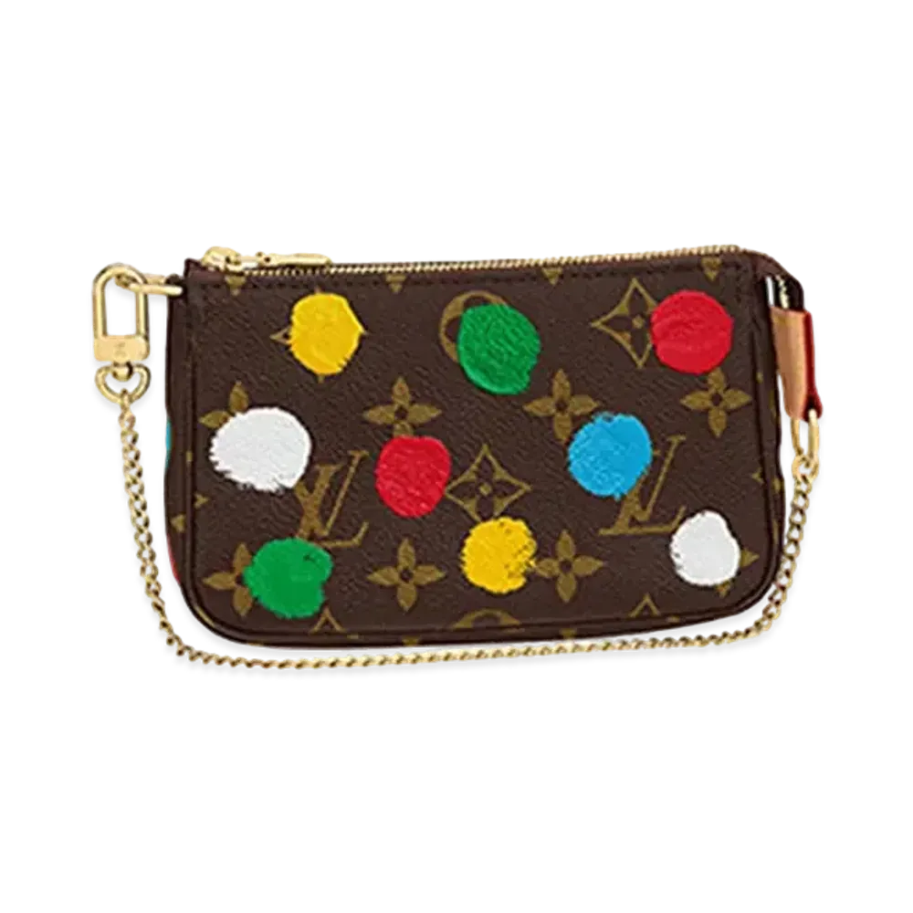 Louis Vuitton x Yayoi Kusama Mini Pochette Accessoires Monogram Painted Dots