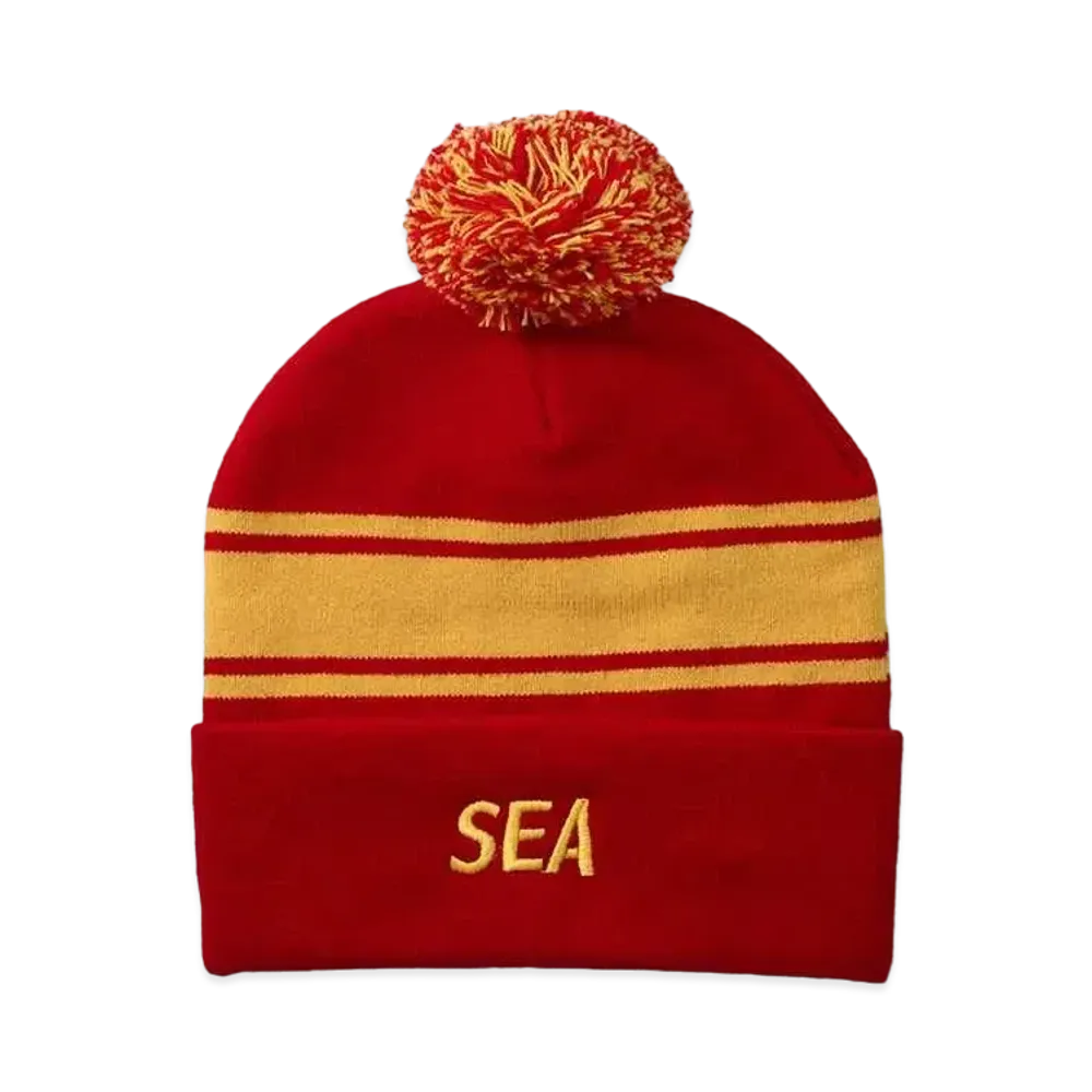 WIND AND SEA Sea Knit Cap "Red"