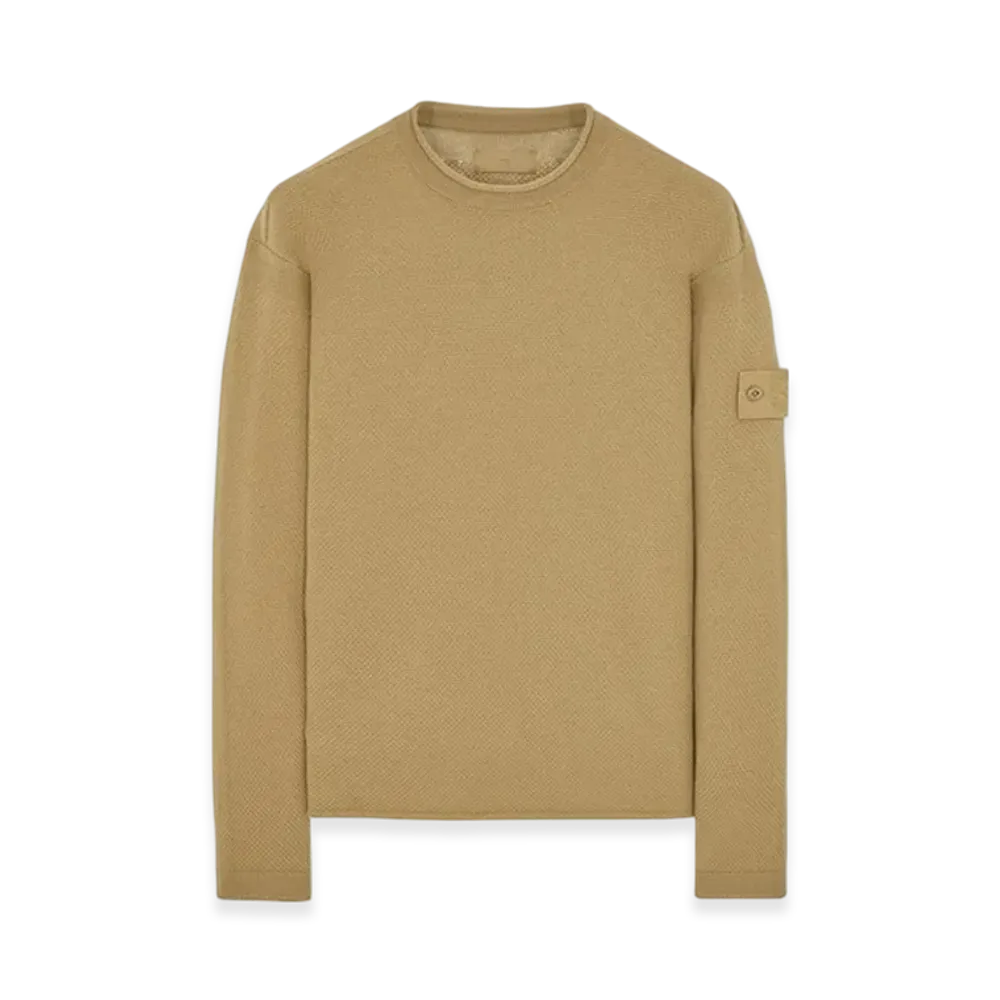 Stone Island 562FA Ghost Piece Cashmere Turtleneck Knit - 23FW "Dark Beige"
