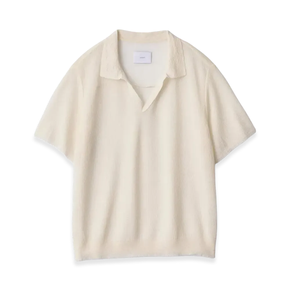 ssstein PE/RAMIE Knit Short Sleeve Skipper "Off White"