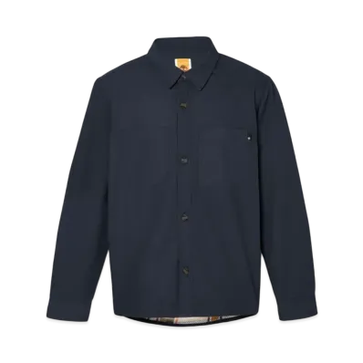Timberland Men's Long Sleep Wyndham Fleece Line Overshirt "Dark Sapphire"