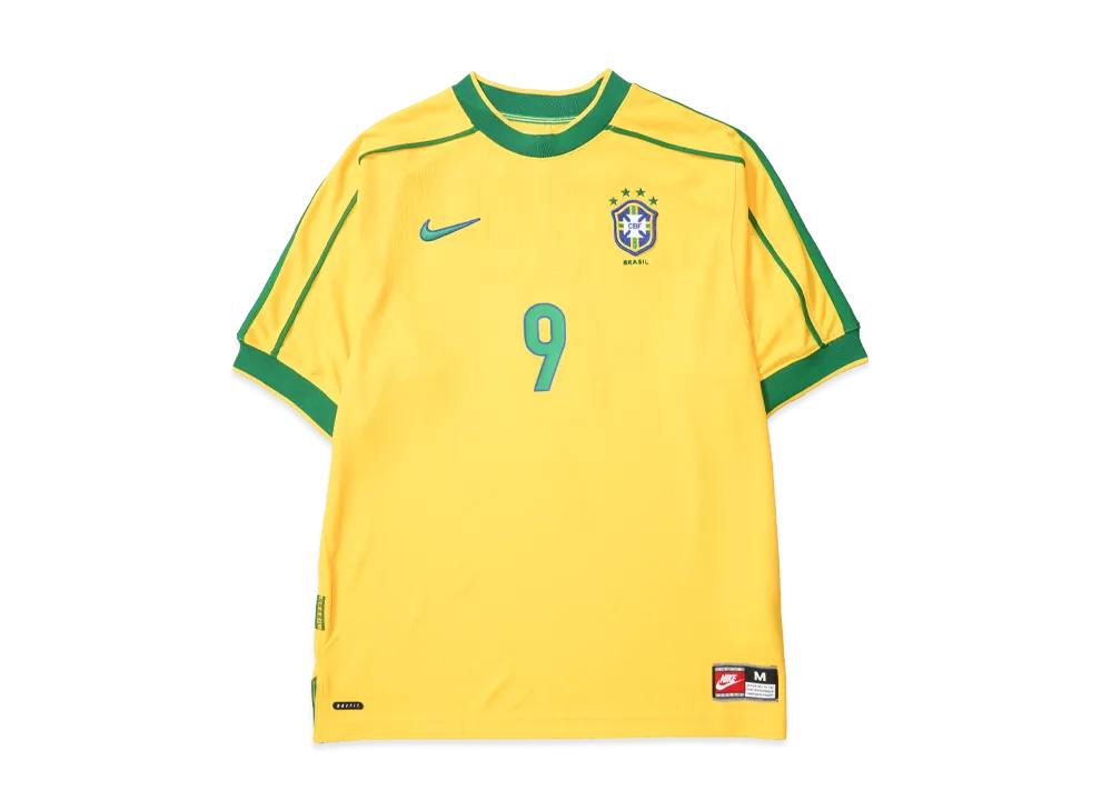 Nike Brazil 1998 Reissue Men's Soccer Replica Uniform Ronald "Yellow"
