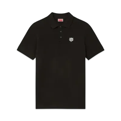 KENZO 'Happy Tiger' Embroidery Slim Polo "Black"