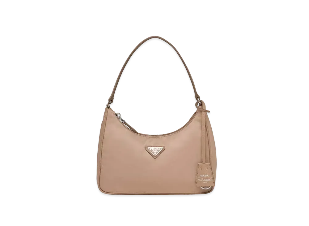 PRADA Re-Edition 2005 Re-Nylon Mini Bag "Beige Pink"