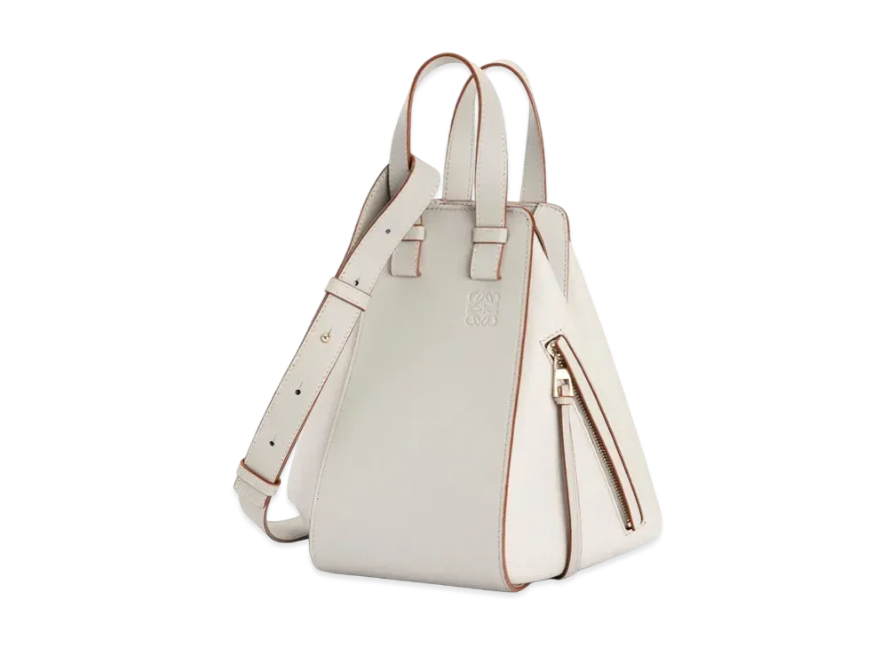 LOEWE Small Hammock Bag In Classic Calfskin "Ghost / Light Ghost"