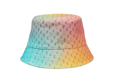 Jimmy Choo RIYA Printed Cotton Bucket Hat "Sunset Mix"