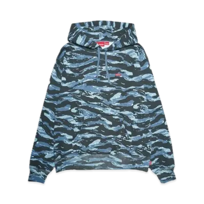 Supreme Small Box Hooded Sweatshirt "Blue Tiger Camo" (24FW)