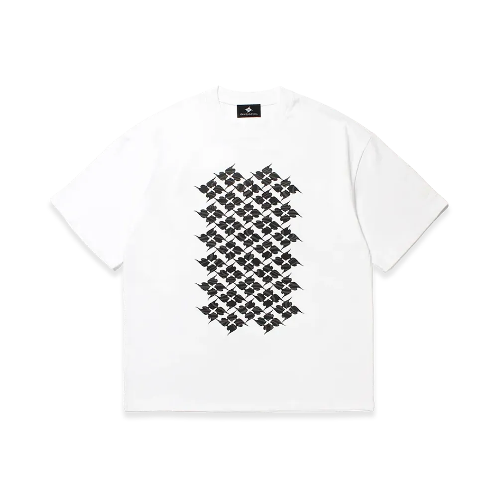 APHRODITEGANG GAKKIN x BUDSPOOL Kazahanabachi Hawaiian T-Shirt "White"