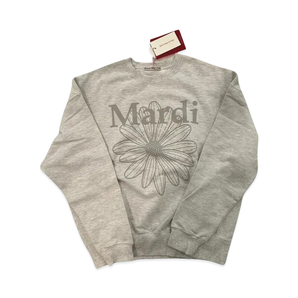 Mardi Mercredi Sweatshirt Flowermardi "Heather Lightgrey"