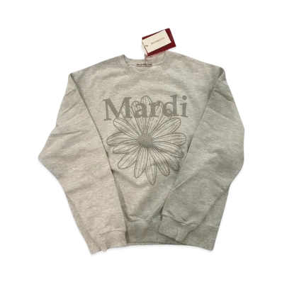 Mardi Mercredi Sweatshirt Flowermardi "Heather Lightgrey"