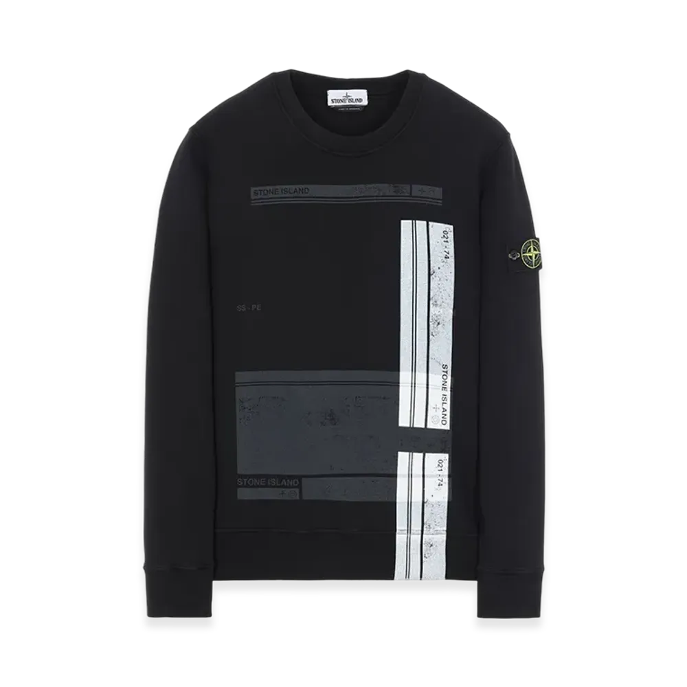 Stone Island 63095 Block Sweatshirt - 21SS "Black"