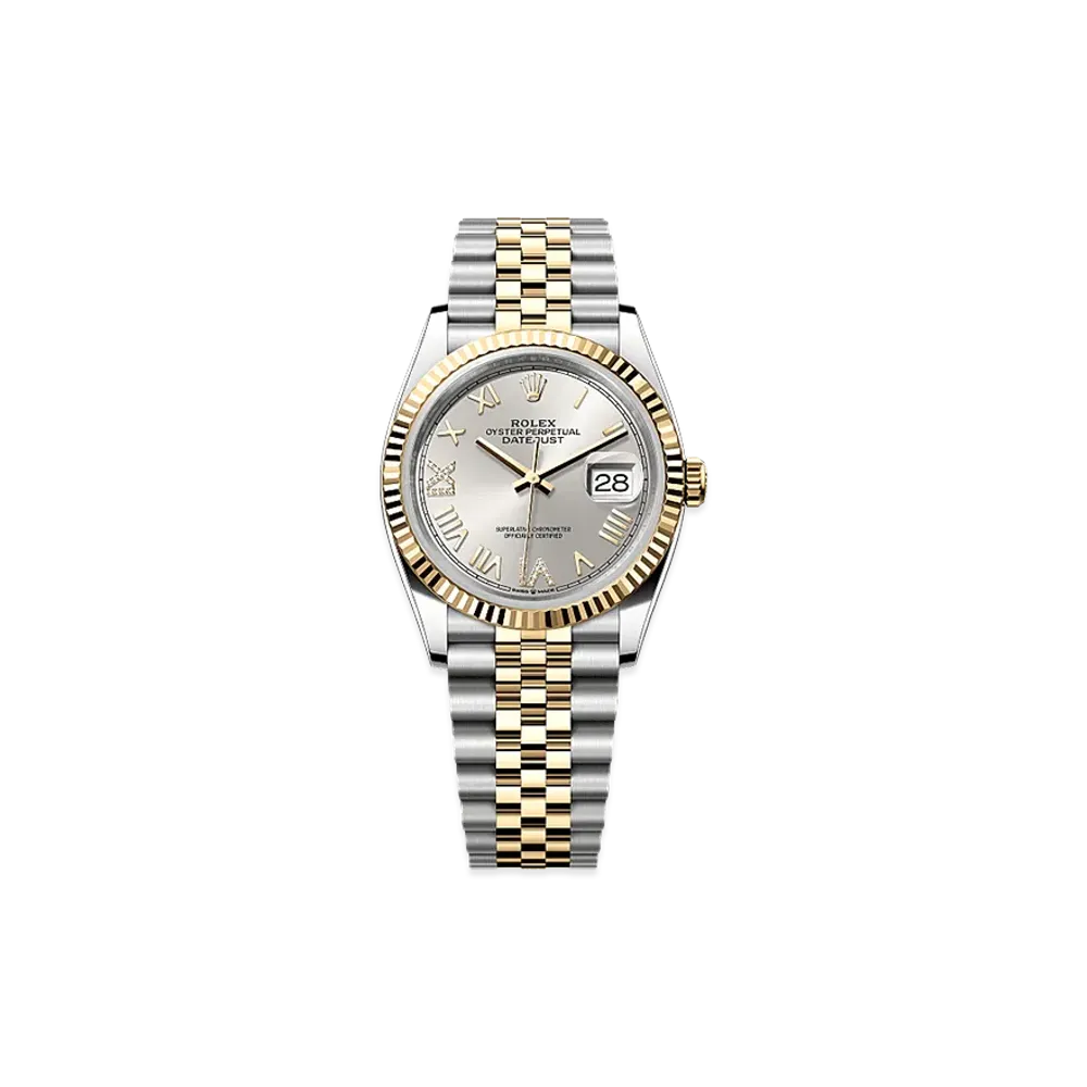 ROLEX Datejust 36 Oystersteel & Yellow Gold "Silver"