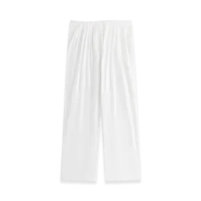 Kith Women's Tahli Poplin Pleated Wide Pant "White"