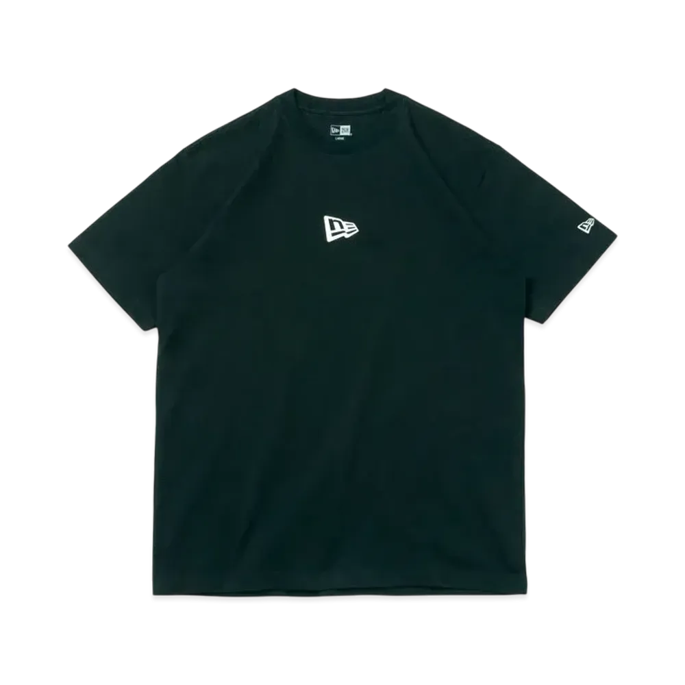 NEW ERA Short Sleeve Cotton T-shirt Flag Logo Mini Regular Fit "Black"