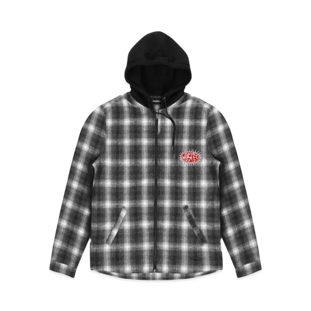 WASTED PARIS Hood Shirt Shadow Plaid Love "Black"