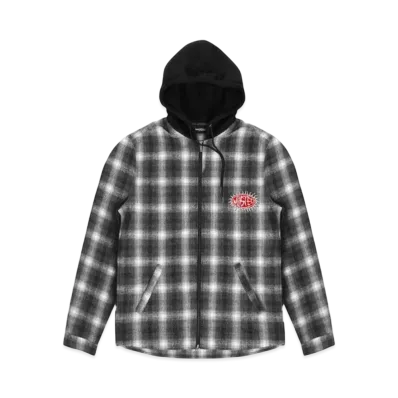 WASTED PARIS Hood Shirt Shadow Plaid Love "Black"